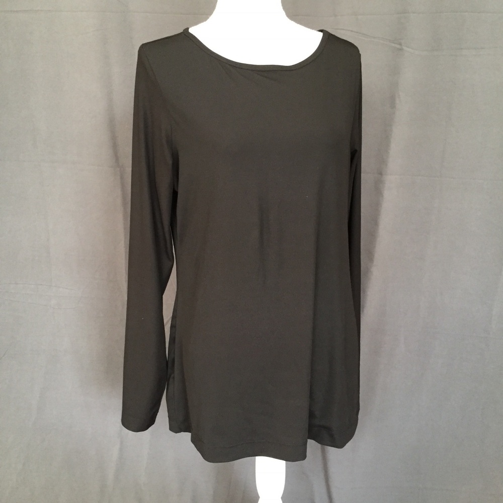 Micro Ribbed Long Sleeve Layering Top